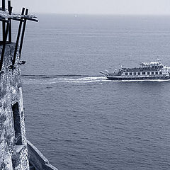 фото "Берег, море и корабль"