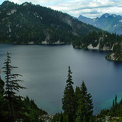 photo "Snow Lake. Summer. View from above."