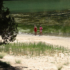 фото "Girls on green"