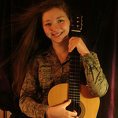 фото "девушка с гитарой"