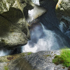 photo "In a chasm of a spiral falls"