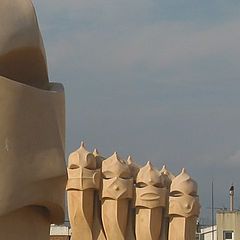 фото "New friends at la Pedrera in Barcelone (SP)"