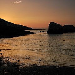 photo "Sunset, coast of Pacific ocean"