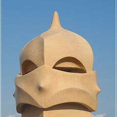 фото "On the roof of la Pedrera in Barcelona (SP)"