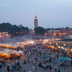 photo "marrakech, place Jema el fna"