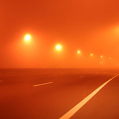 photo "Highway in the fog"
