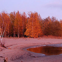 фото "Autumn sunset by the Baltic sea"