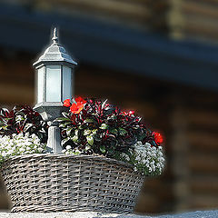 photo "Small Lamp In A Basket"