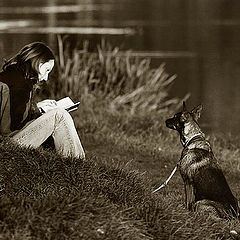 photo "read for me, owner!"