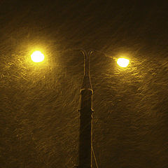 photo "Snow, street, lighter"