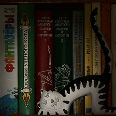 photo "cat's books"