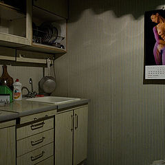 photo "Bachelor's kitchen room"