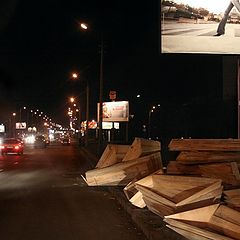 фото "Гробы на дороге (30-12-2006)"