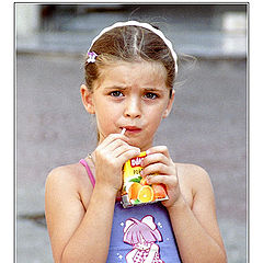 photo "Girl with juice"