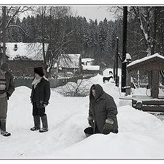 photo "Winter (8) - at the well..."