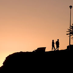 photo "Young measured fitness step ..."