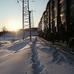 фото "Зимний поезд."