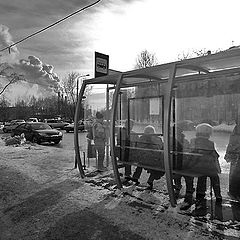 фото "на автобусной остановке"