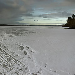 photo "Winter fishing. Krasnogvardeiskoe Lake"