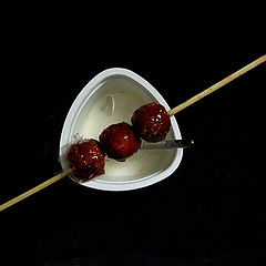 фото "Sugarcoated Haws On A Stick and Sour Milk"