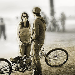 photo "Winter Meeting at the Beach"