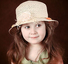 photo "Portrait girls in the Hat"