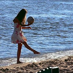 photo "Girl and ball"