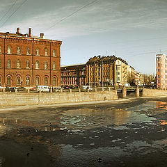 фото "У Калинкина моста. Черный мартовский лед"