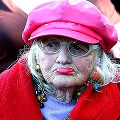 photo "Lady in red - 50 year ago."