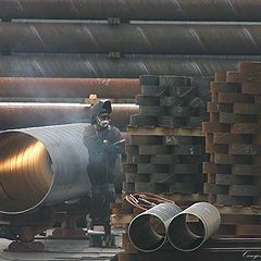 photo "" The Pipe Welder "."