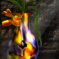 photo "Still life with pitcher from floweres"