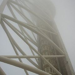 фото "Tower Vasco da Gama, between thick fog, in Parque das Na&#231;&#245;es, Lisbon, Portugal"