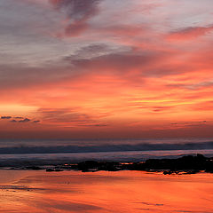 фото "Sunset in Carcavelos beach"