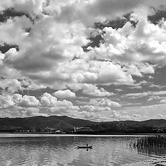 photo "Fishing Under Cotton Skies"