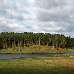 photo "Landscape with flying clouds"