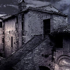 фото "Night at Spello (Umbria, Italy)"