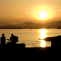 photo "Three and the Sunset"