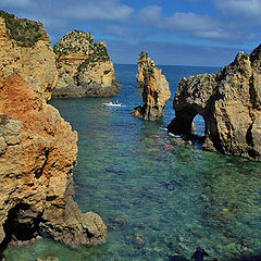 photo "rocks near Lagos Algarve"