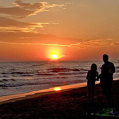 photo "Sunset at the beach"