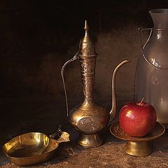 photo "Apple ,glass and metal."