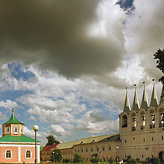 photo "Tikhvin abbey. The view of court"