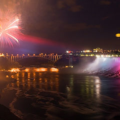 photo "Fireworks at Niagara falls"