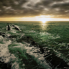 photo "The Black Sea and the Black clouds"