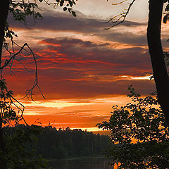 фото "Закат на озере Вельё."