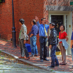 photo "Japanese tourists in the old Boston"