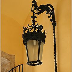 photo "Barcelona. A lamp in the Gothic part"