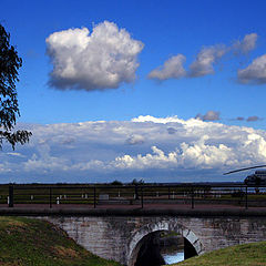 photo "Landscape with helicopter (2)"