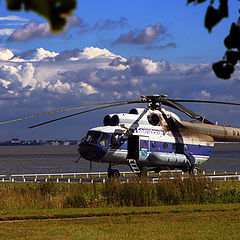 photo "Landscape with helicopter (3)"