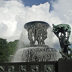 photo "Sculpture park Gustave Vigellana, Oslo. Fountain"