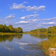 фото "Облака и озеро"